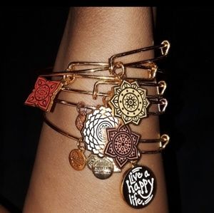 4- Alex and Ani Gold Bracelets